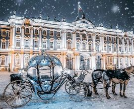 Праздничный Санкт-Петербург.  Эрмитаж, крыши, дворы и бары в одном туре 49 евро + 100 рублей